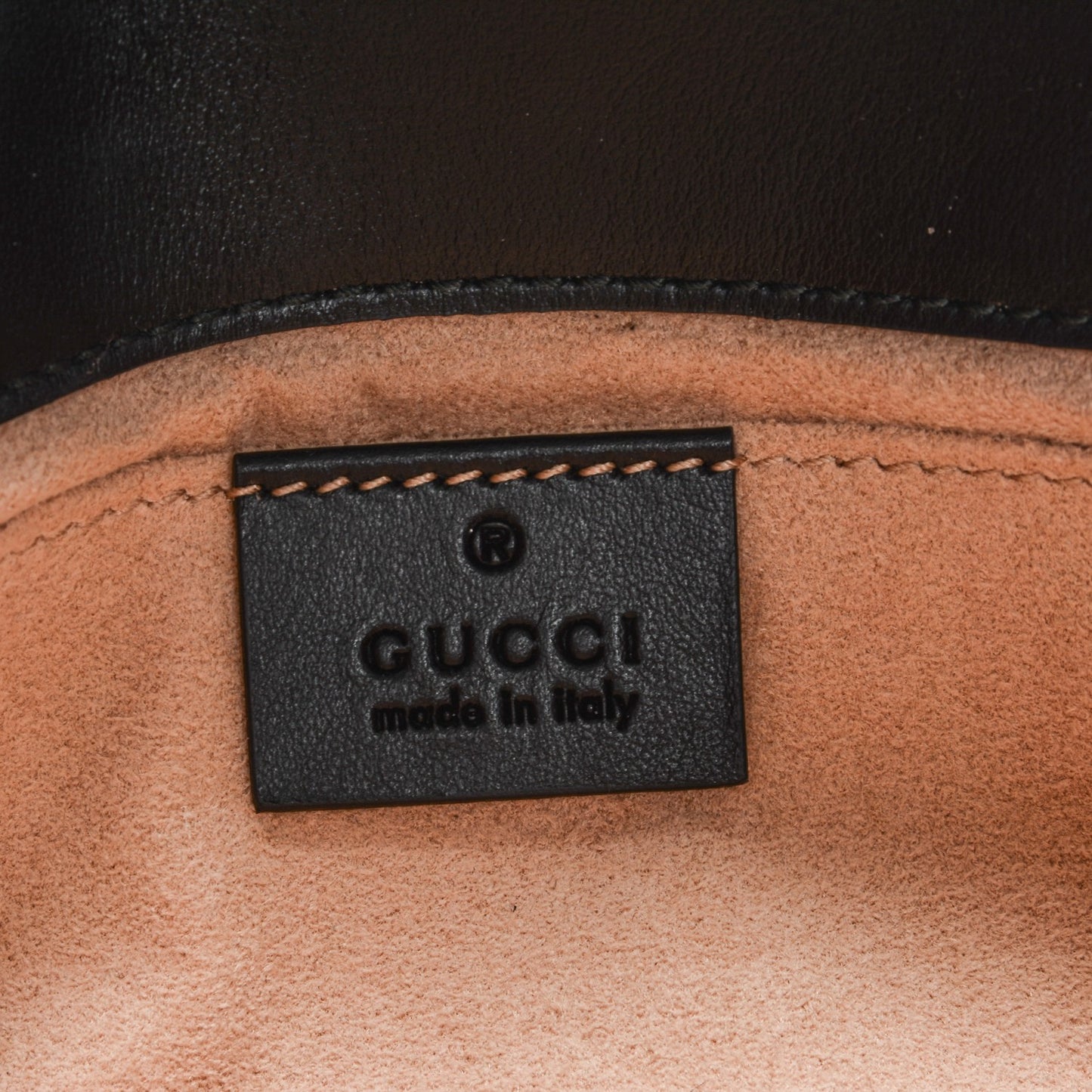 Calfskin Matelasse Mini GG Marmont Shoulder Bag Black