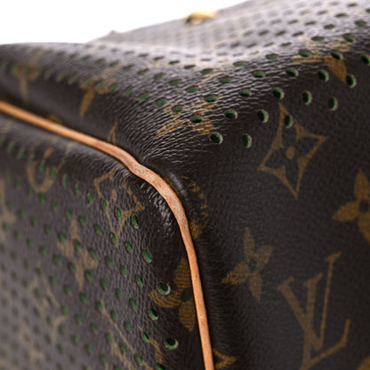 Louis Vuitton Monogram Perforated Speedy 30 Green 8 of 34