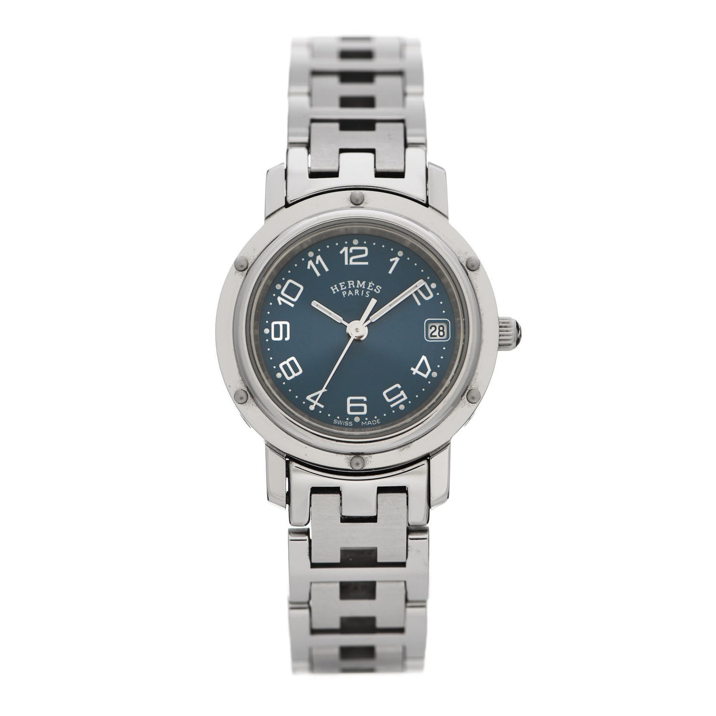 Stainless Steel 24mm Clipper Quartz Watch Blue
