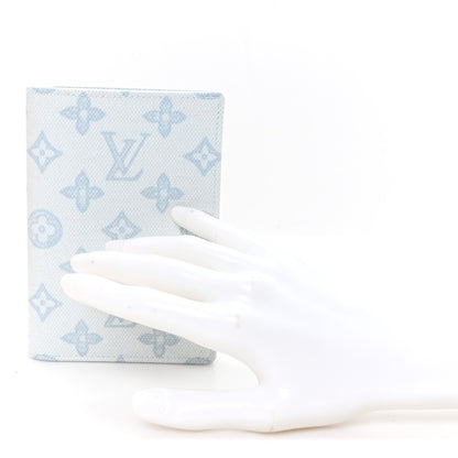 Louis Vuitton Monogram Origine Passport Cover Bleu Courrier 2 of 7