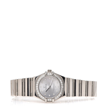 Omega 18K White Gold Diamond Bezel 22mm Constellation My Choice Quartz Watch 1165.36 2 of 4