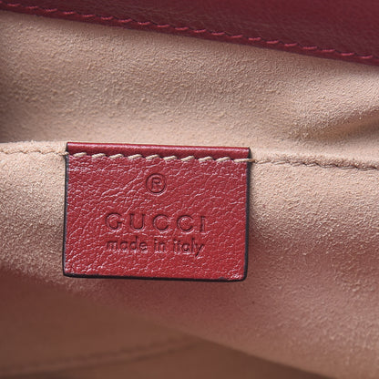 Gucci Suede Calfskin Web Small Ophidia Chain Shoulder Bag New Blue Romantic Cherry 6 of 12