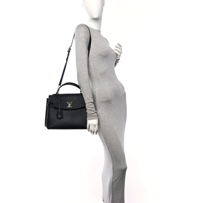Louis Vuitton Soft Calfskin Lockme Ever MM Black 2 of 10