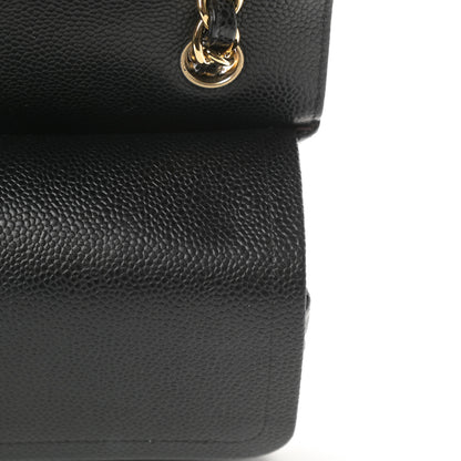 Chanel Caviar Quilted Jumbo Double Flap Black 12 of 15