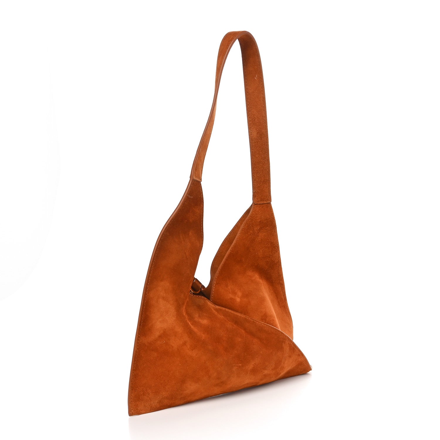 Khaite Suede Calfskin Small Sara Tote Caramel 3 of 9