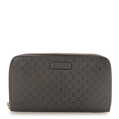 Gucci Microguccissima Zip Around Wallet Grey 1 of 11