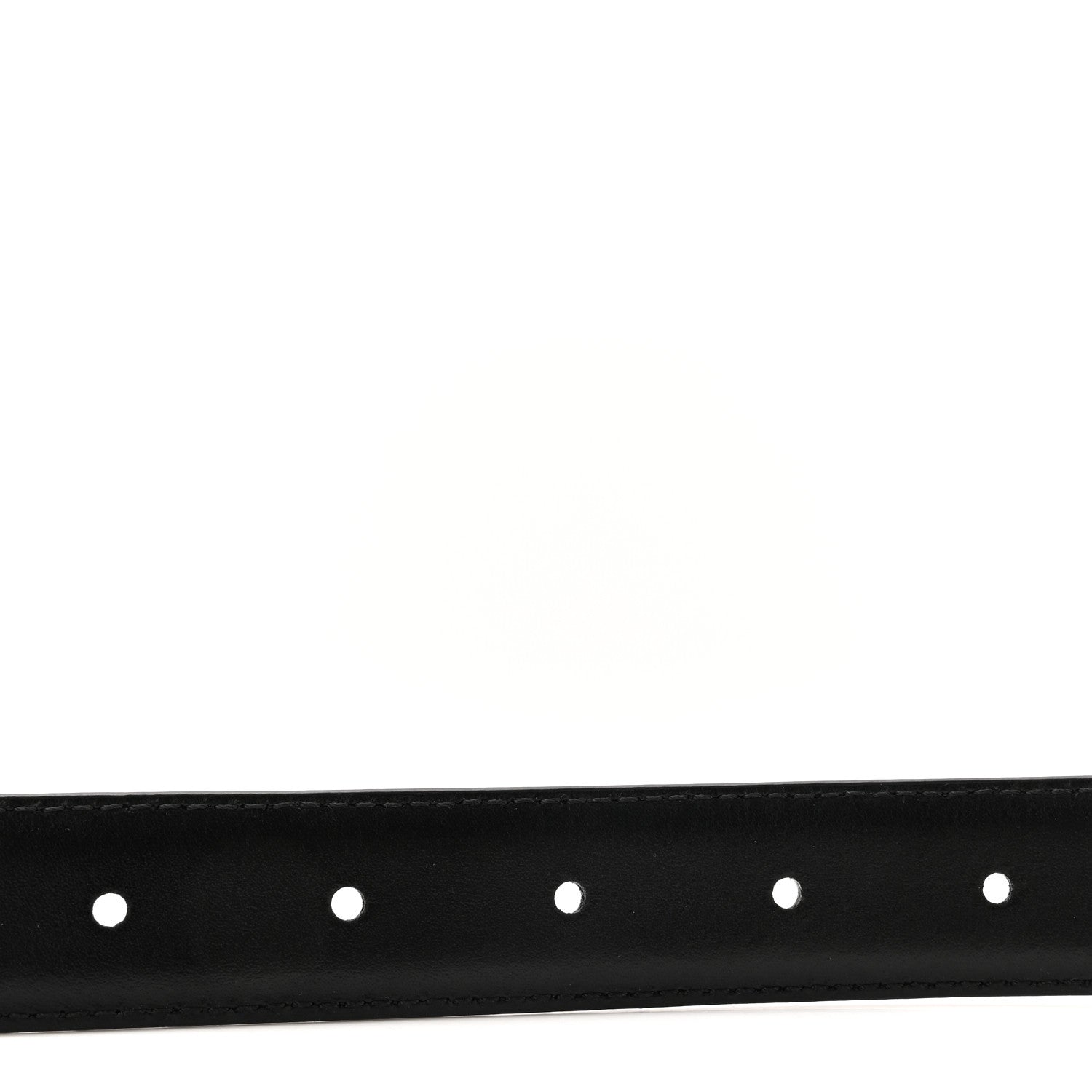 Celine Box Calfskin Medium 25mm Triomphe Belt 70 28 Black 4 of 6