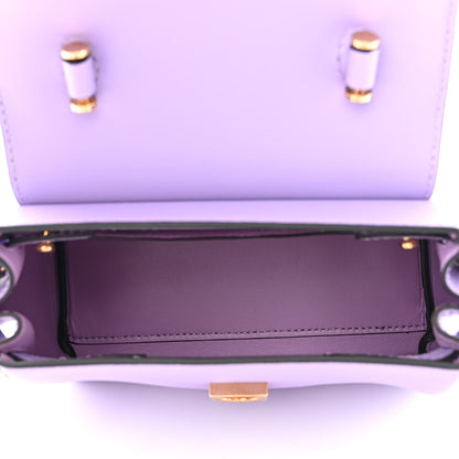 Versace Calfskin Small La Medusa Top Handle Handbag Lilac 5 of 12