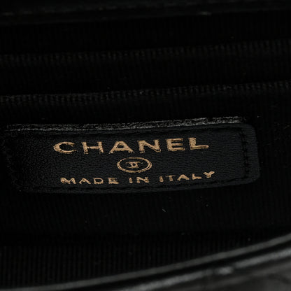 Chanel Lambskin Quilted Mini Trendy CC Clutch With Chain Black 6 of 10