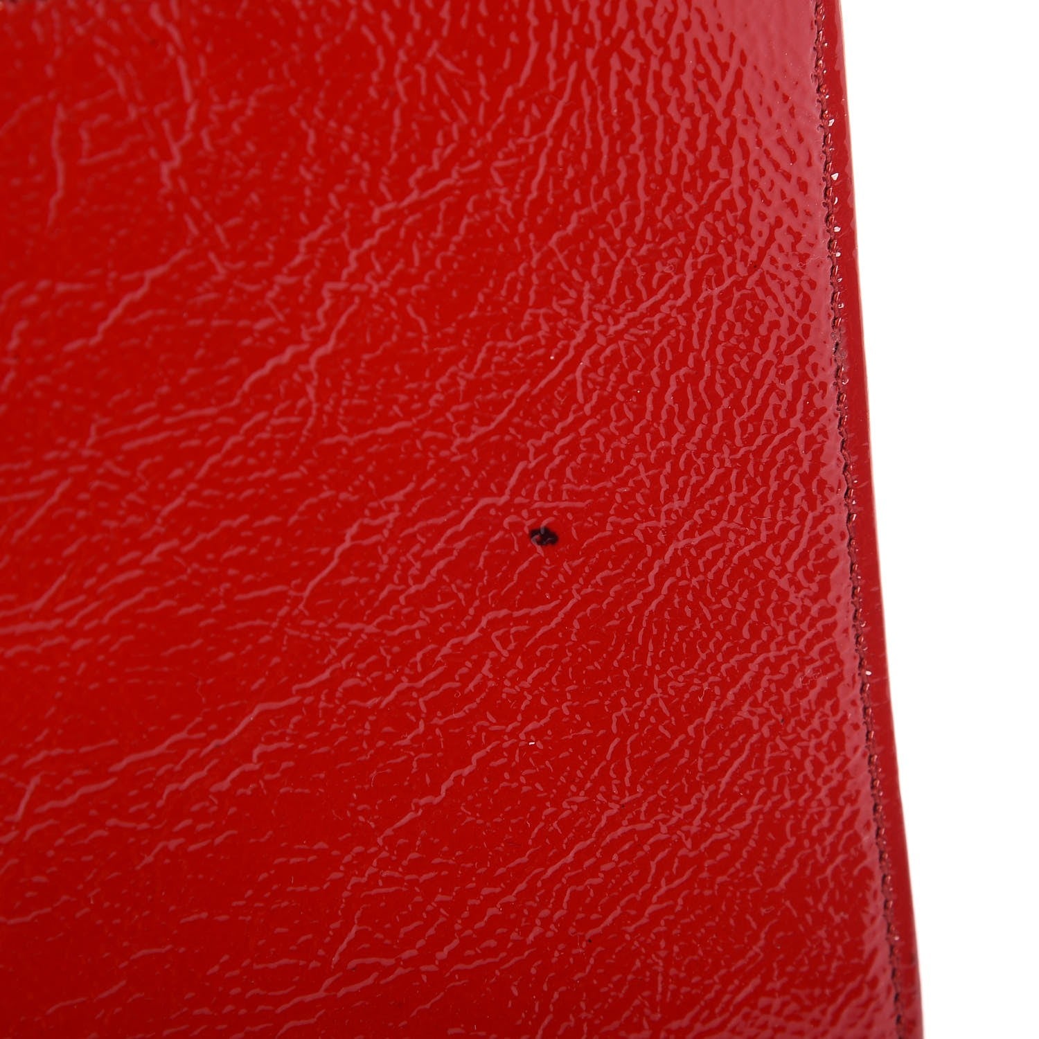 Saint Laurent Textured Patent Monogram Large Belle De Jour Clutch Red 10 of 10
