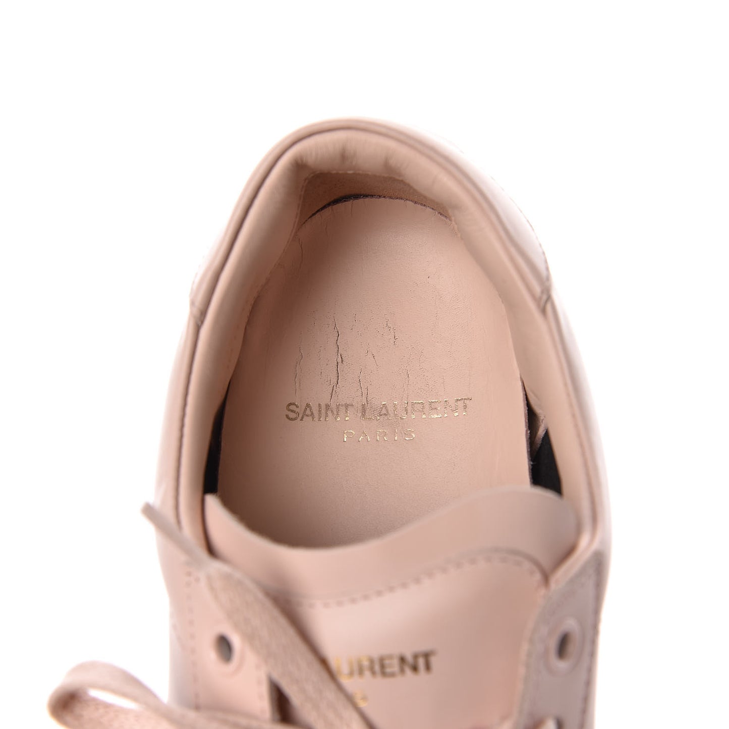 Calfskin Womens Signature Court SL/06 Sneakers 37 Light Pink