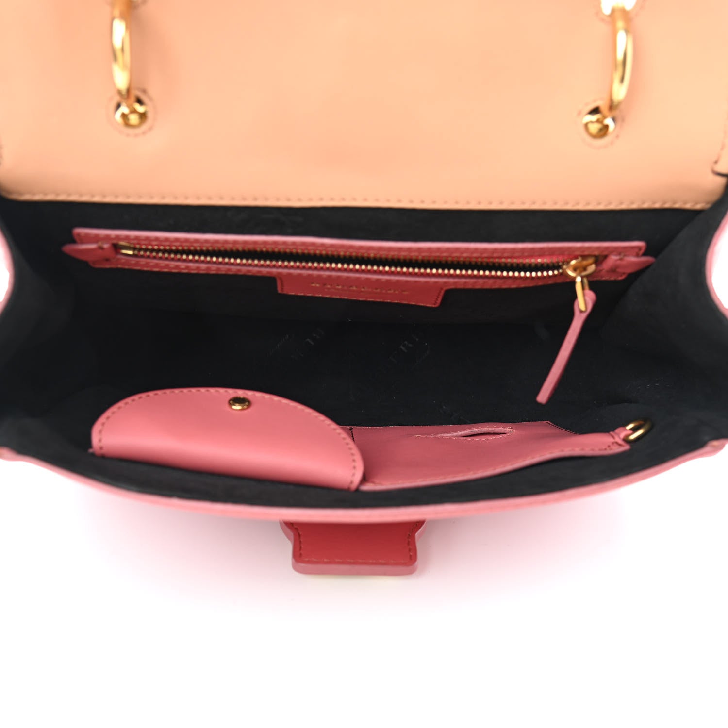Burberry Trench Calfskin Medium DK88 Top Handle Bag Blossom Pink Pale Clementine 4 of 6