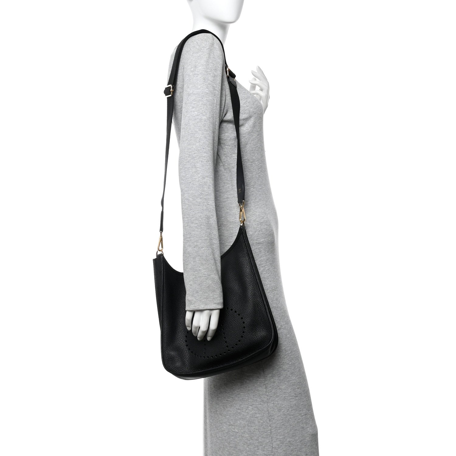 Hermes Taurillon Clemence Evelyne III PM Black 2 of 12