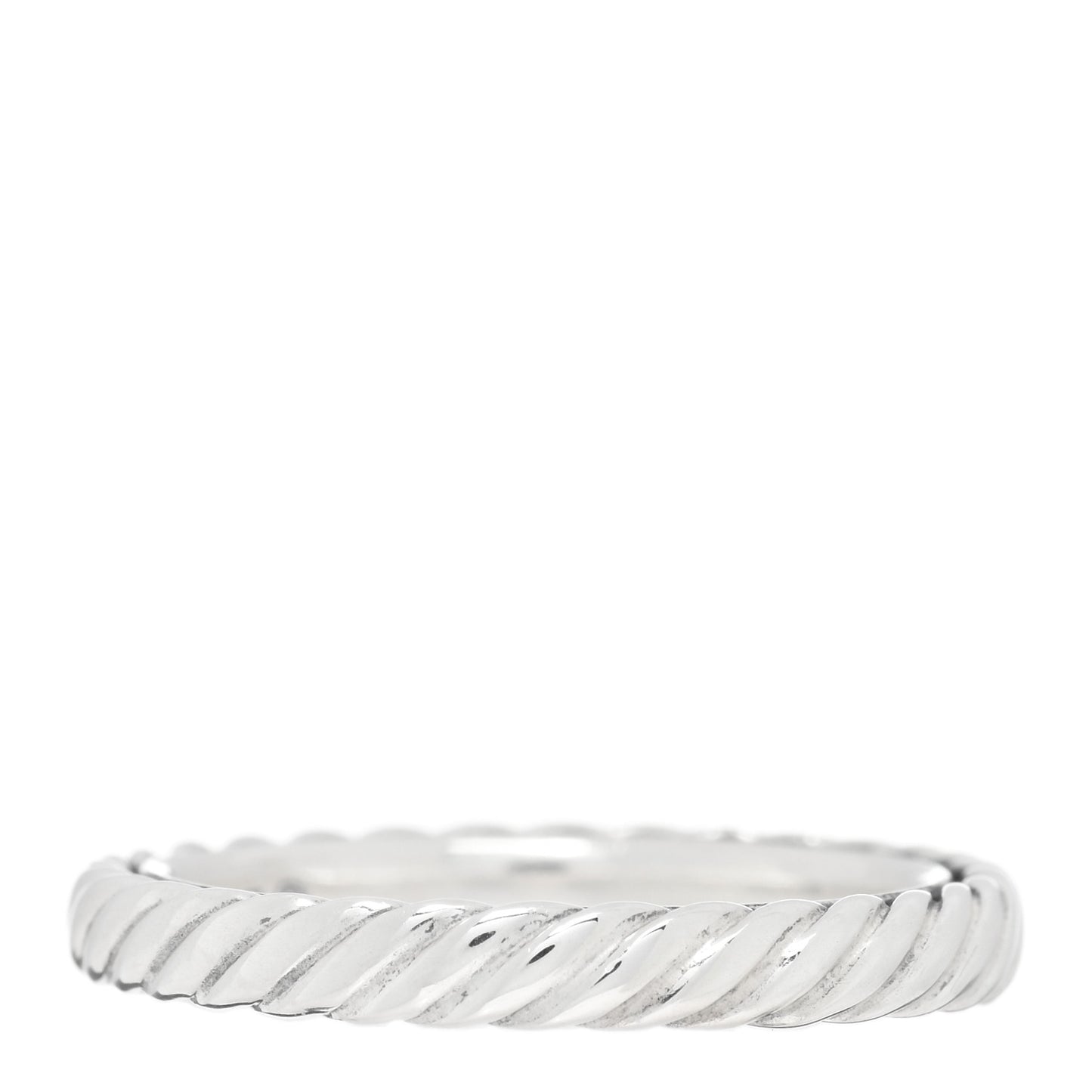 Sterling Silver Cable Classics Band Ring 49 5