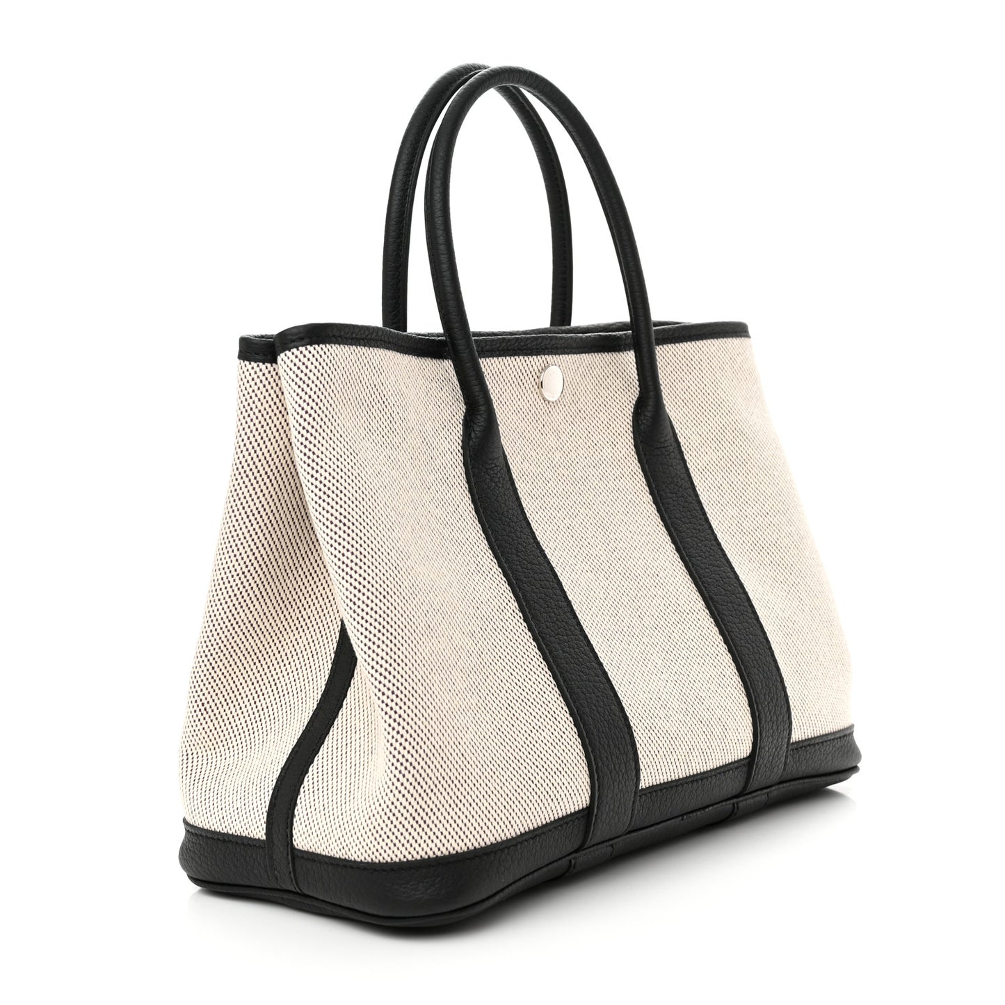 Twill H Negonda Garden Party 30 TPM Tote Ecru Black Cassis
