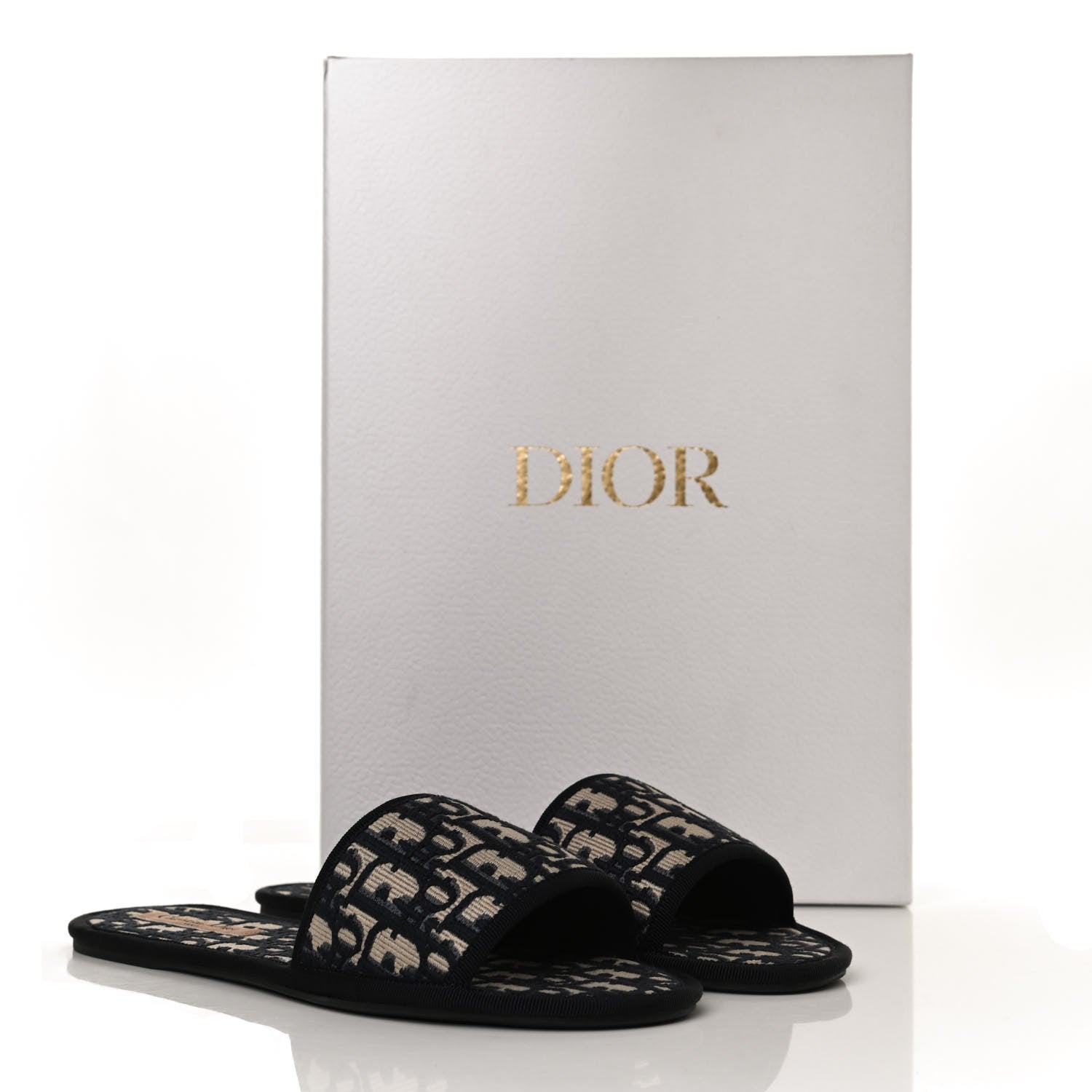Christian Dior Velvet Oblique Chez Moi Sandal 40 Deep Blue 12 of 12