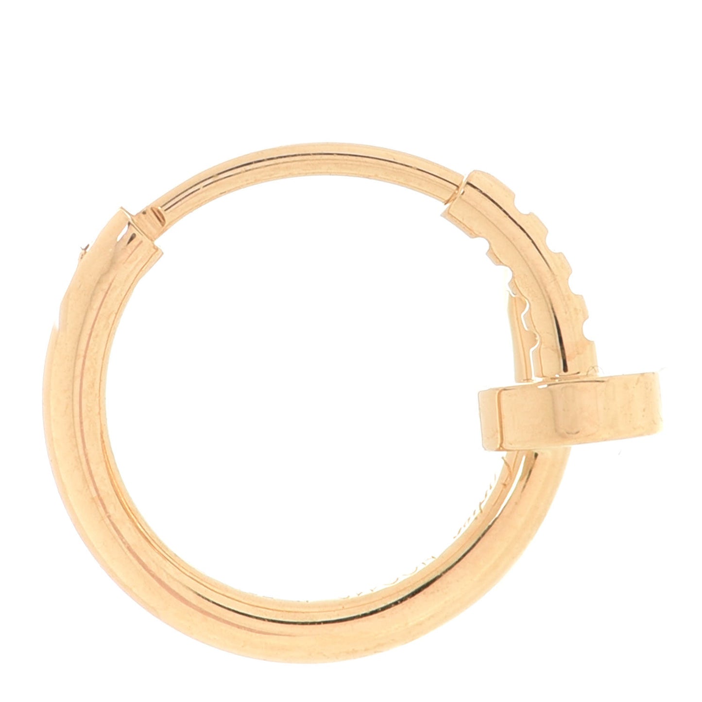 18K Yellow Gold Juste Un Clou Single Hoop Earring