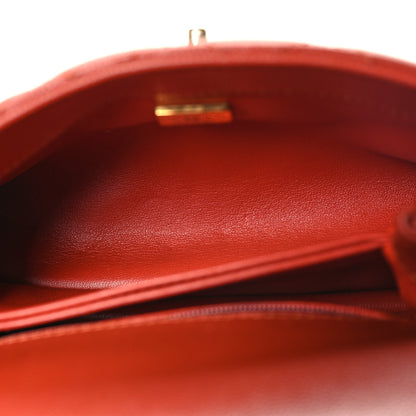 Chanel Caviar Quilted Extra Mini Coco Handle Flap Dark Orange 5 of 12