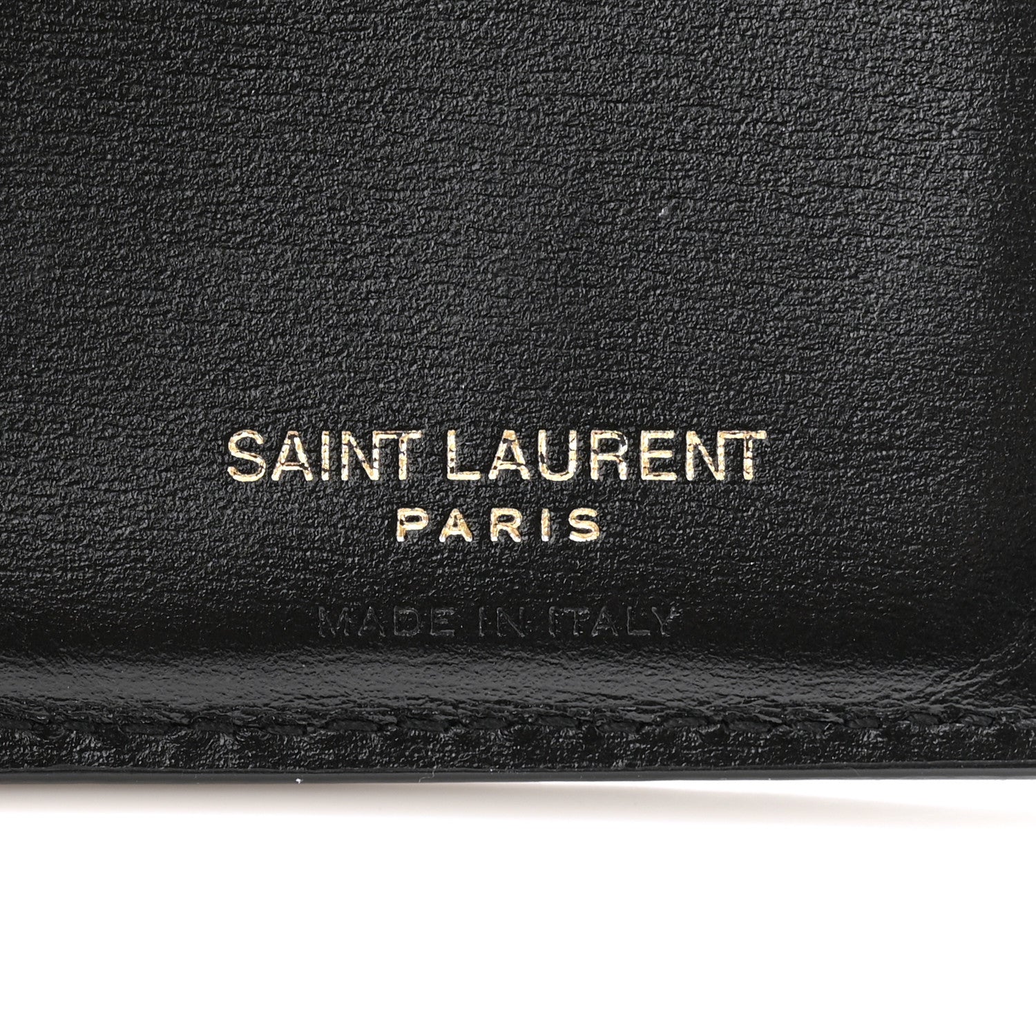 Saint Laurent Calfskin Techno Credit Card Wallet Black 6 of 9