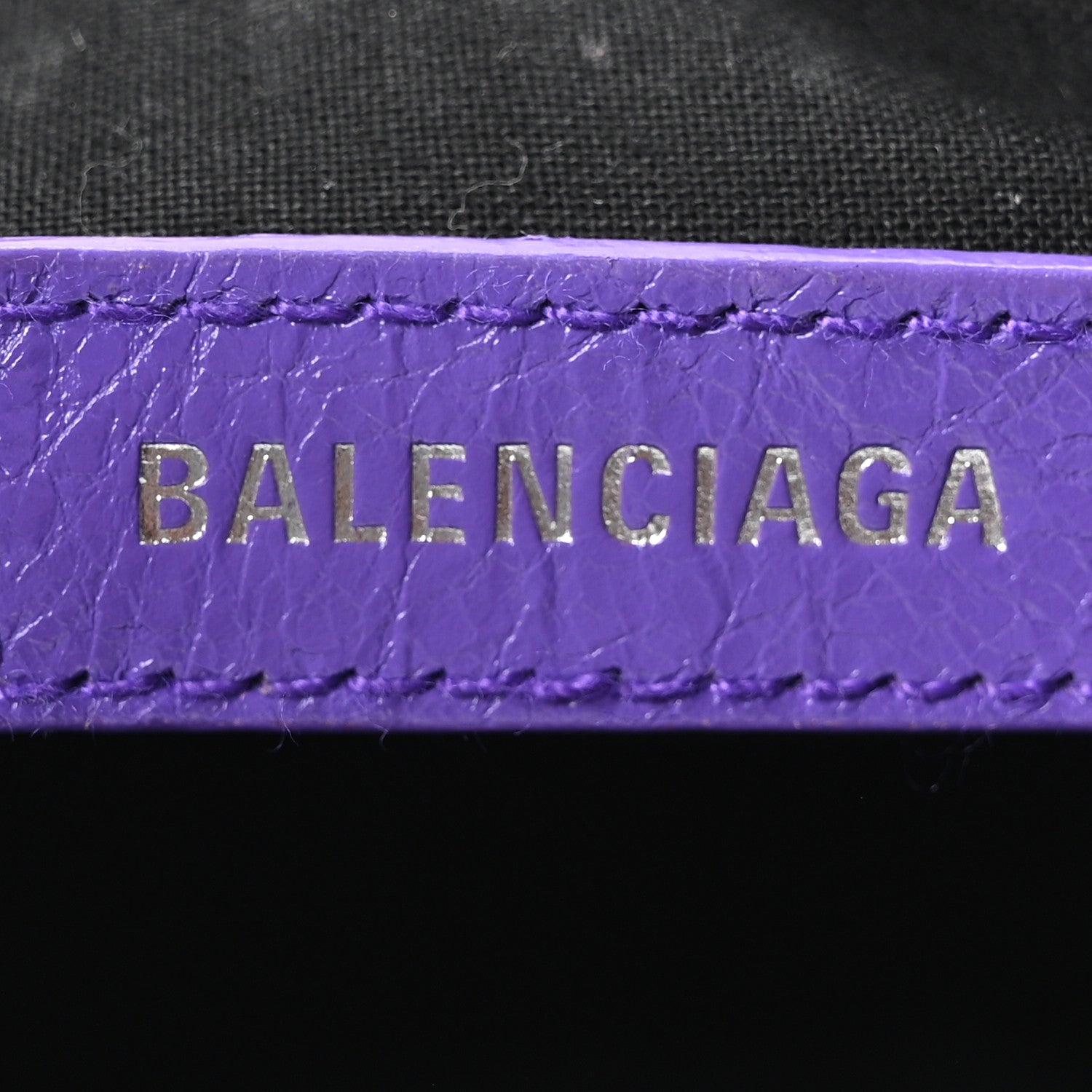Balenciaga Agneau Arena Le Cagole Shoulder Bag XS Purple 7 of 11