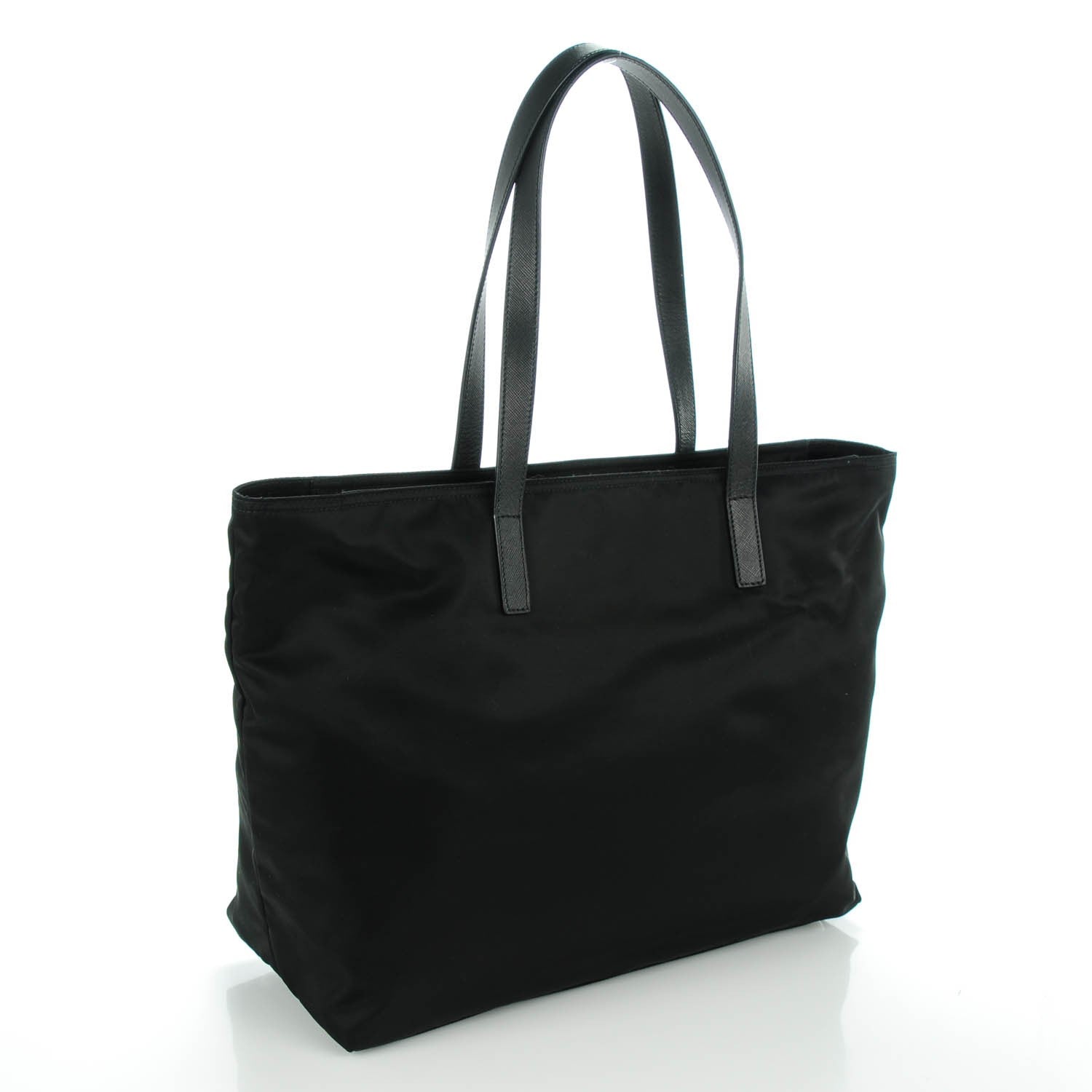 Prada Saffiano Tessuto Nylon Tote Nero Black 3 of 8