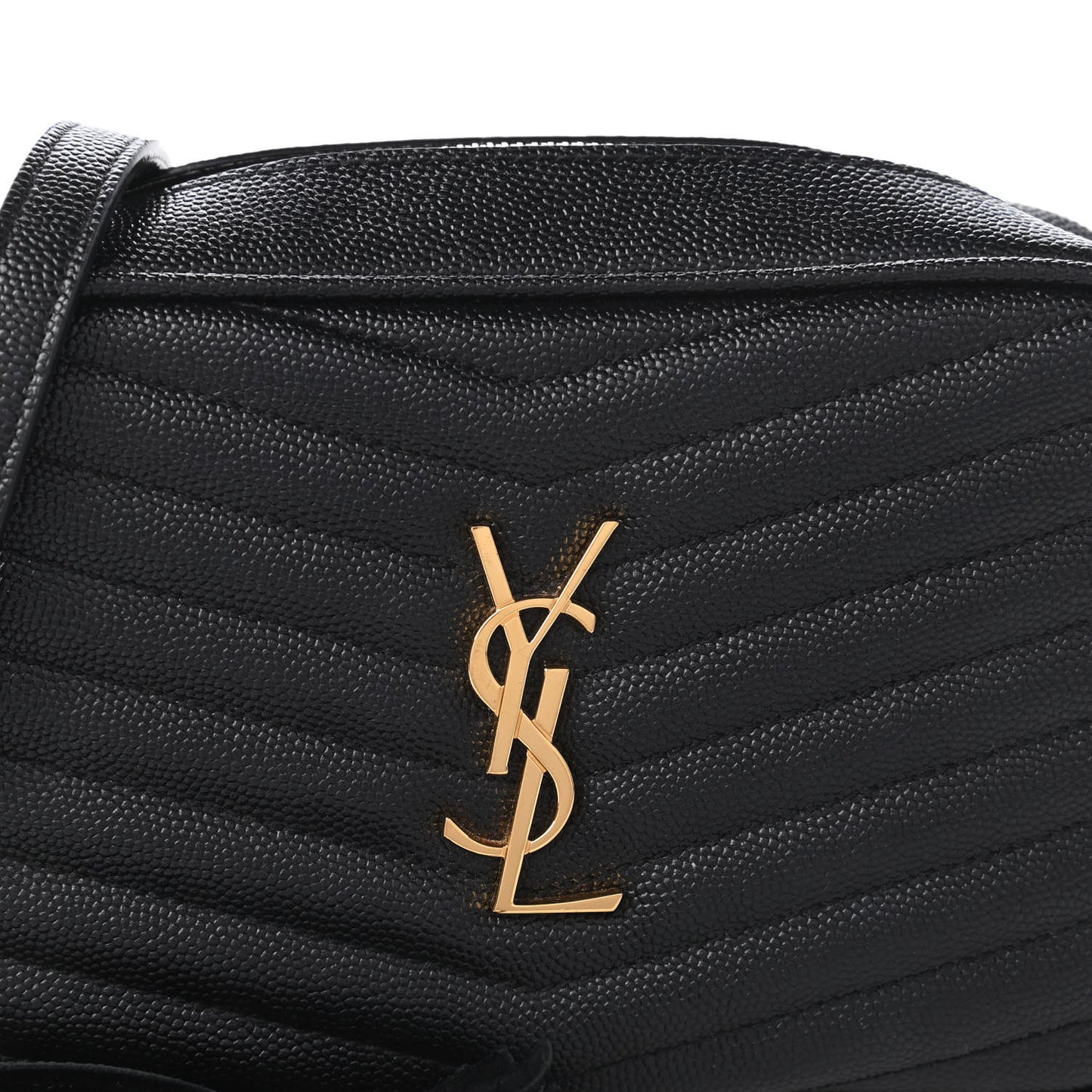 Grain De Poudre Matelasse Monogram Mini Lou Camera Bag Black