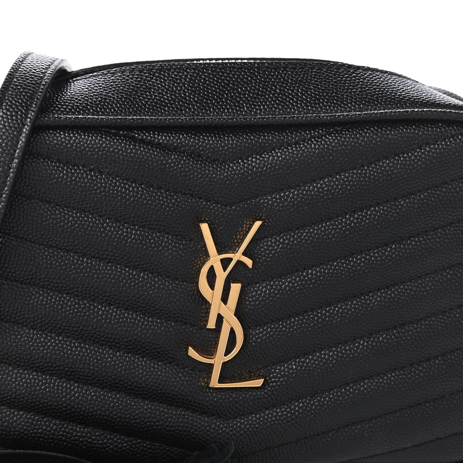 Saint Laurent Grain De Poudre Matelasse Monogram Mini Lou Camera Bag Black 10 of 10