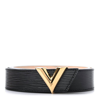 Louis Vuitton Epi Essential V 30 MM Belt 80 32 Black 1 of 7