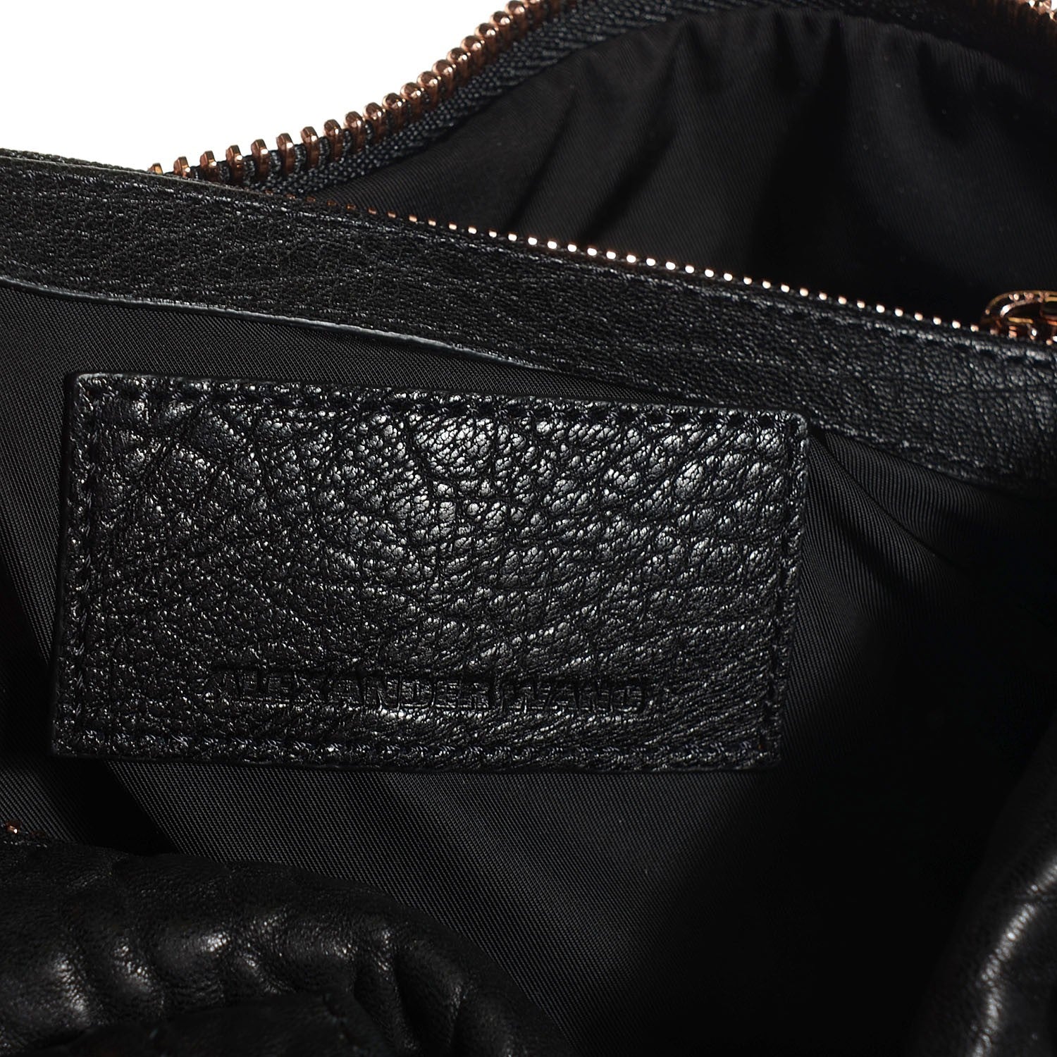 Alexander Wang Pebbled Lambskin Rocco Black with Rose Gold Hardware 6 of 7