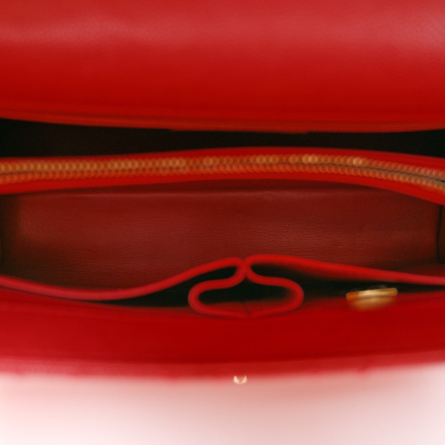 Chanel Caviar Lizard Embossed Quilted Small Coco Handle Flap Red 5 of 10