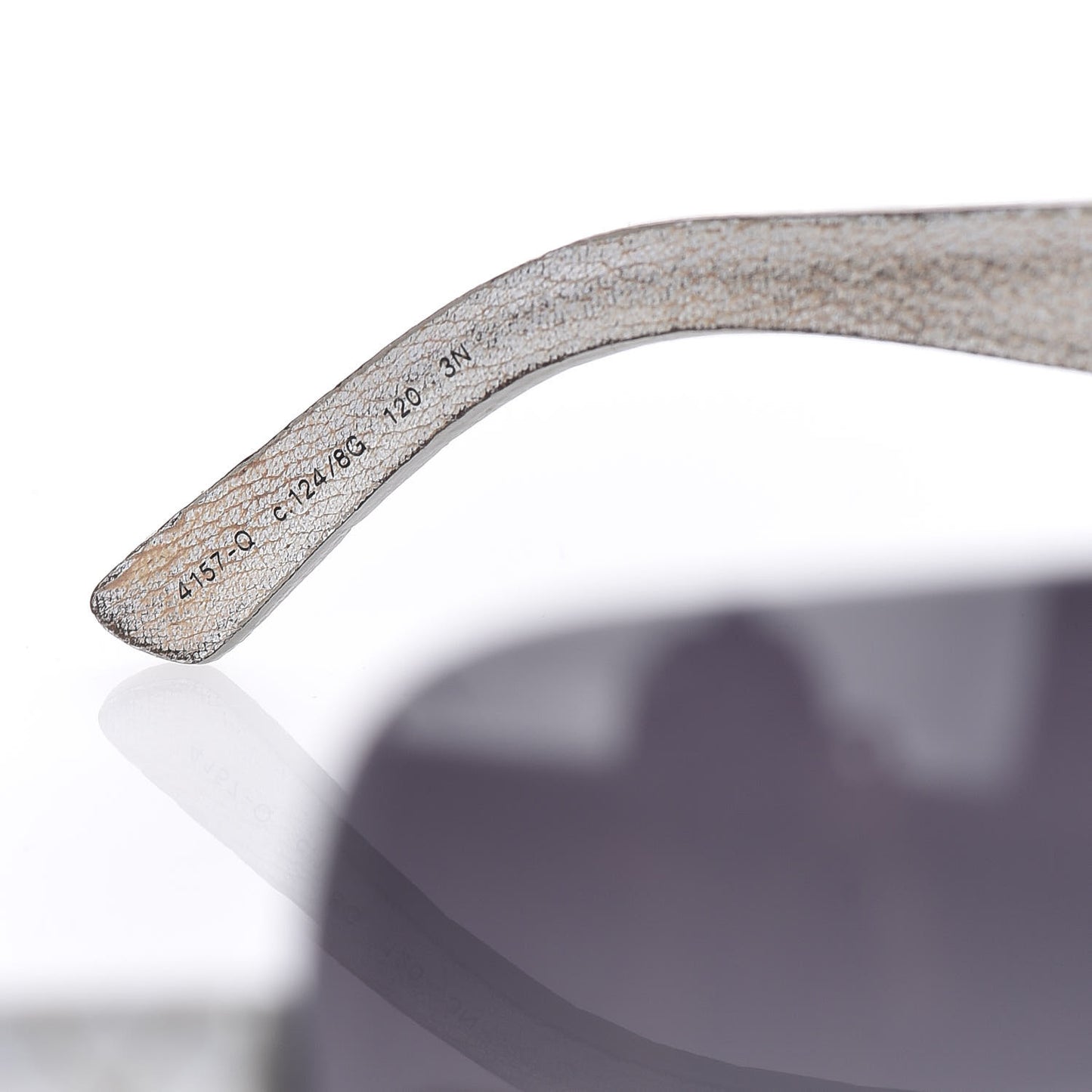 Metallic Quilted CC Sunglasses 4157-Q Silver
