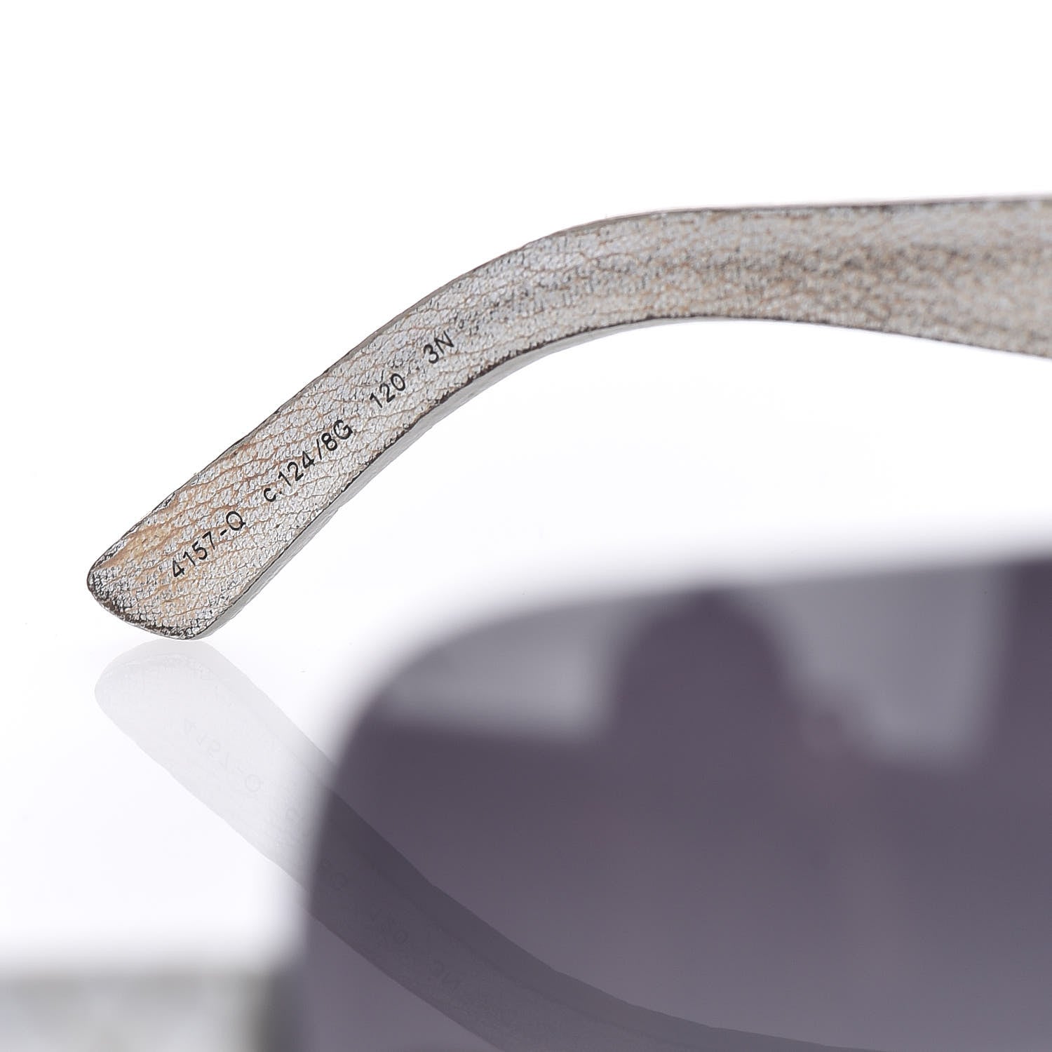 Chanel Metallic Quilted CC Sunglasses 4157-Q Silver 6 of 10