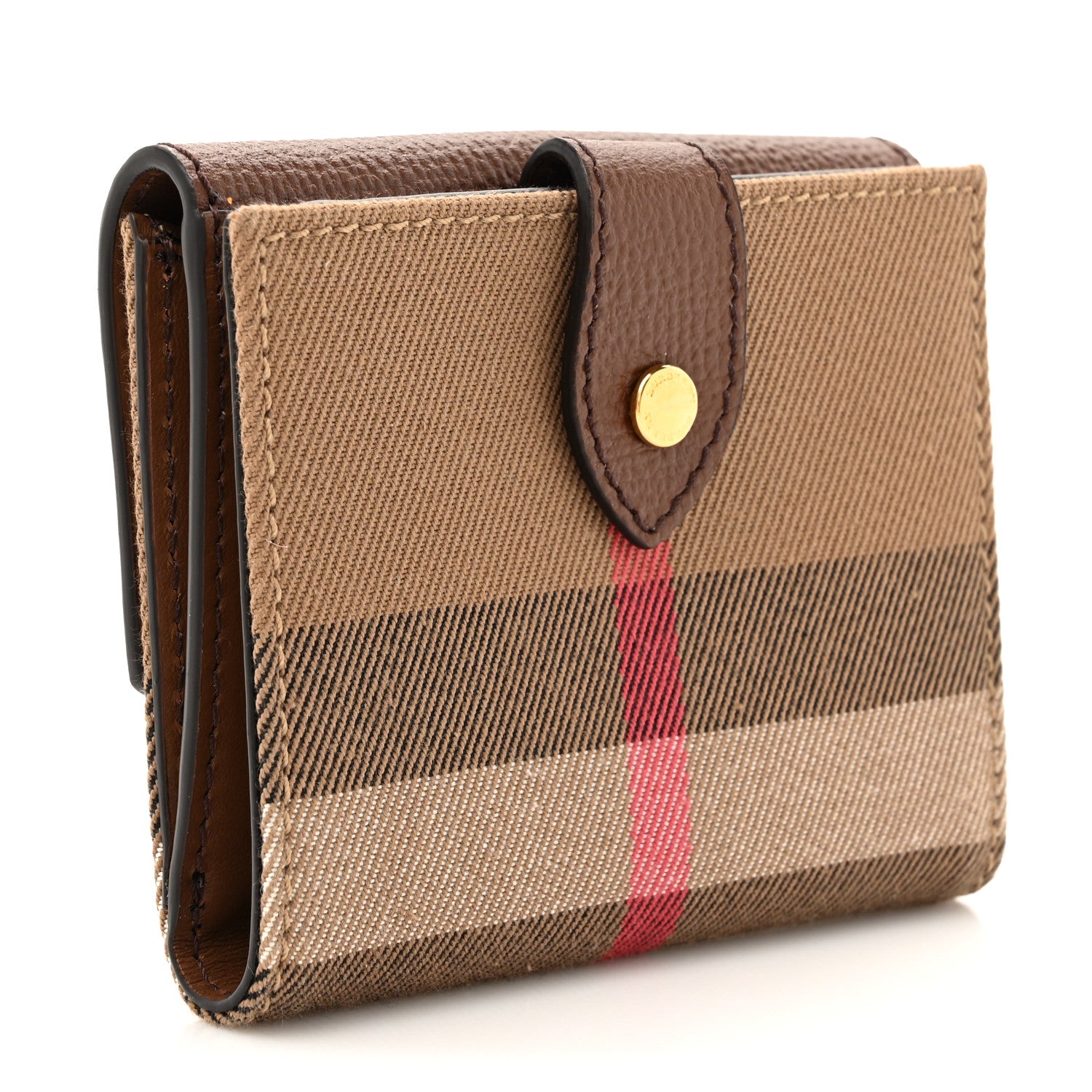 Burberry House Check Luna French Wallet Brown 3 of 7