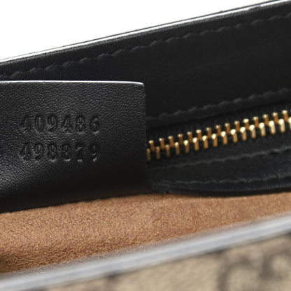 Gucci GG Supreme Monogram Calfskin Medium Padlock Shoulder Bag Beige Black Cuir 7 of 12