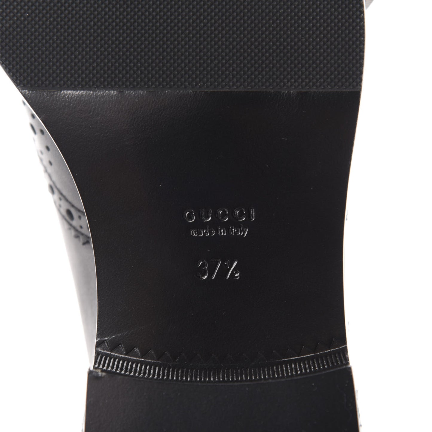 Calfskin Queercore Brogue Knee High Boots 37.5 Black