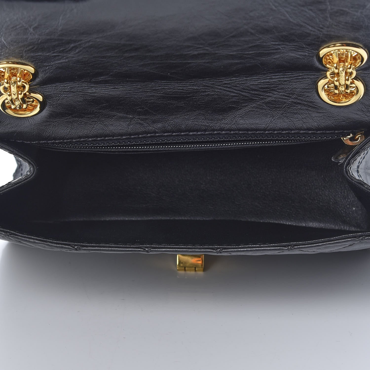 Chanel Aged Calfskin Quilted 2.55 Reissue Mini Flap Black 14 of 19