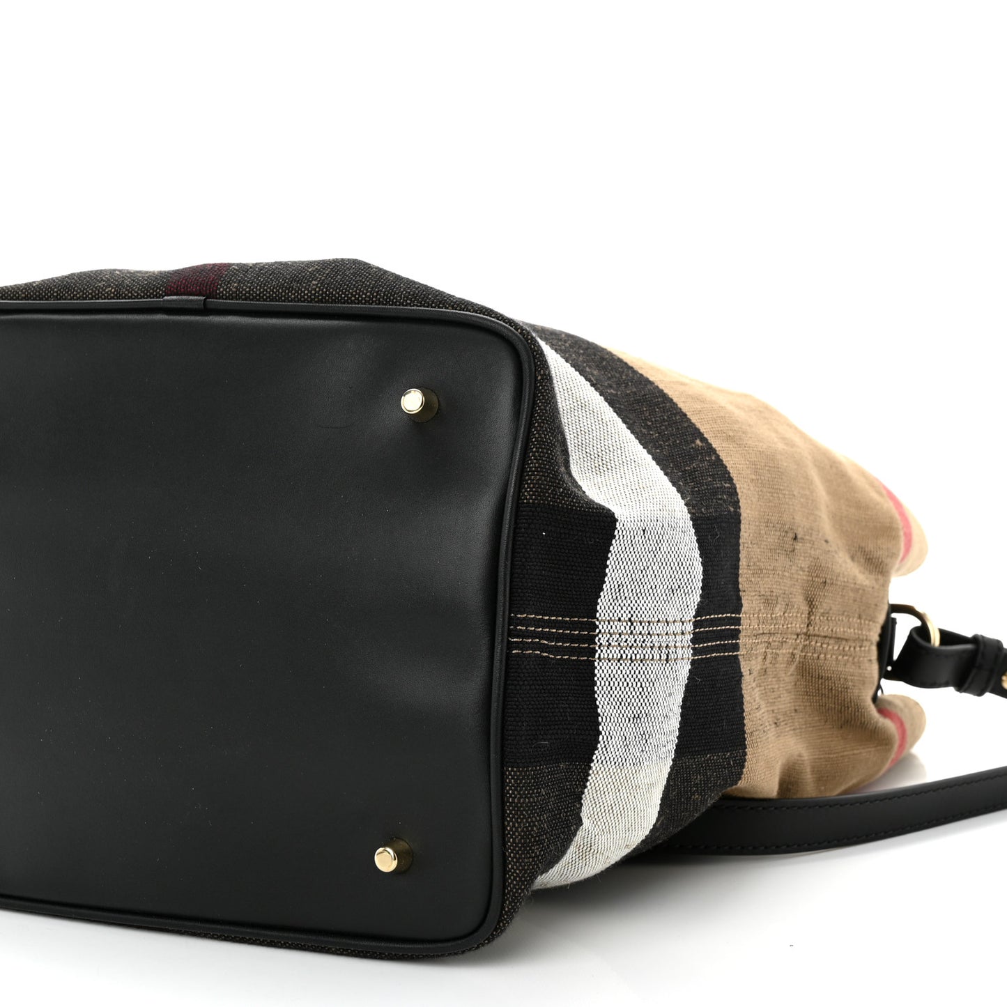 Canvas Mega Check Medium Ashby Hobo Black