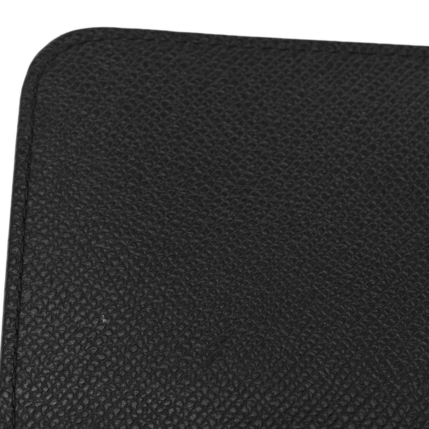 Grained Calfskin BB Thin Money Wallet Black