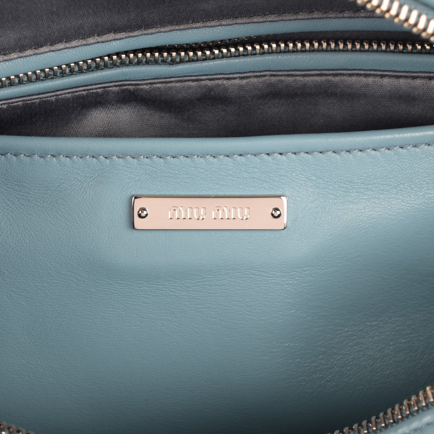 Patent Ayers Top Handle Bag Cognac Astral Blue