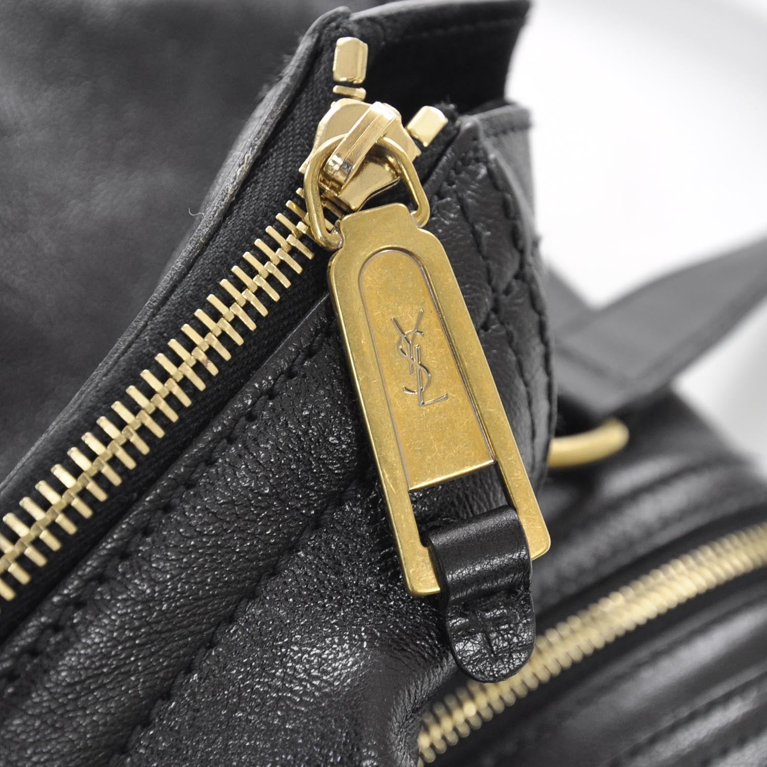 Saint Laurent Leather Medium Downtown Tote Black 9 of 9