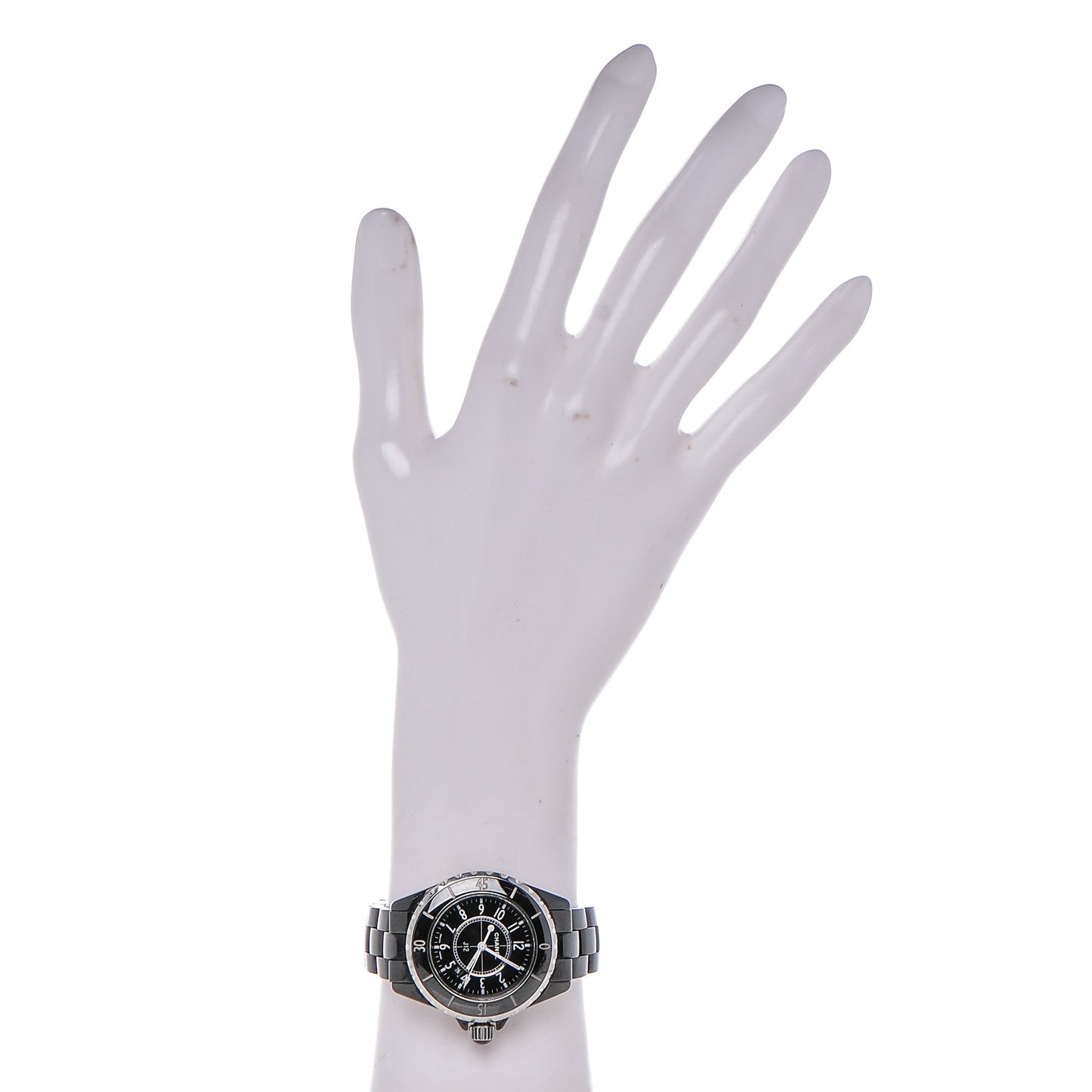 Stainless Steel Ceramic 33mm J12 Quartz Watch Black