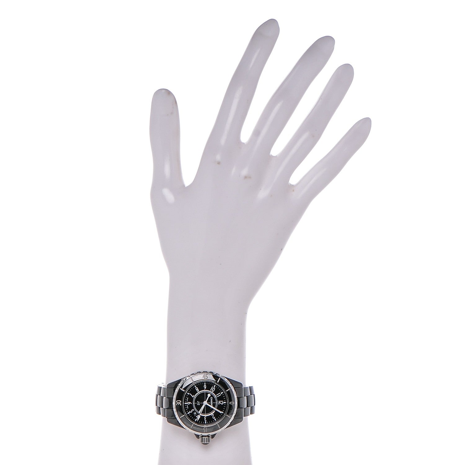 Chanel Stainless Steel Ceramic 33mm J12 Quartz Watch Black 2 of 5