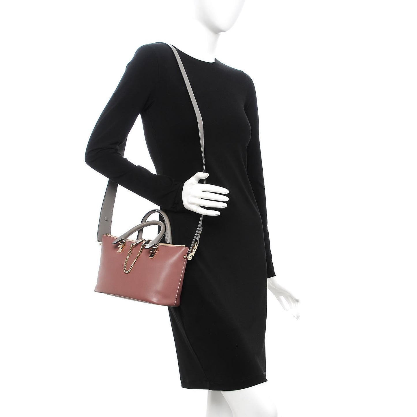 Smooth Calfskin Mini Baylee Tote Darlington Pink