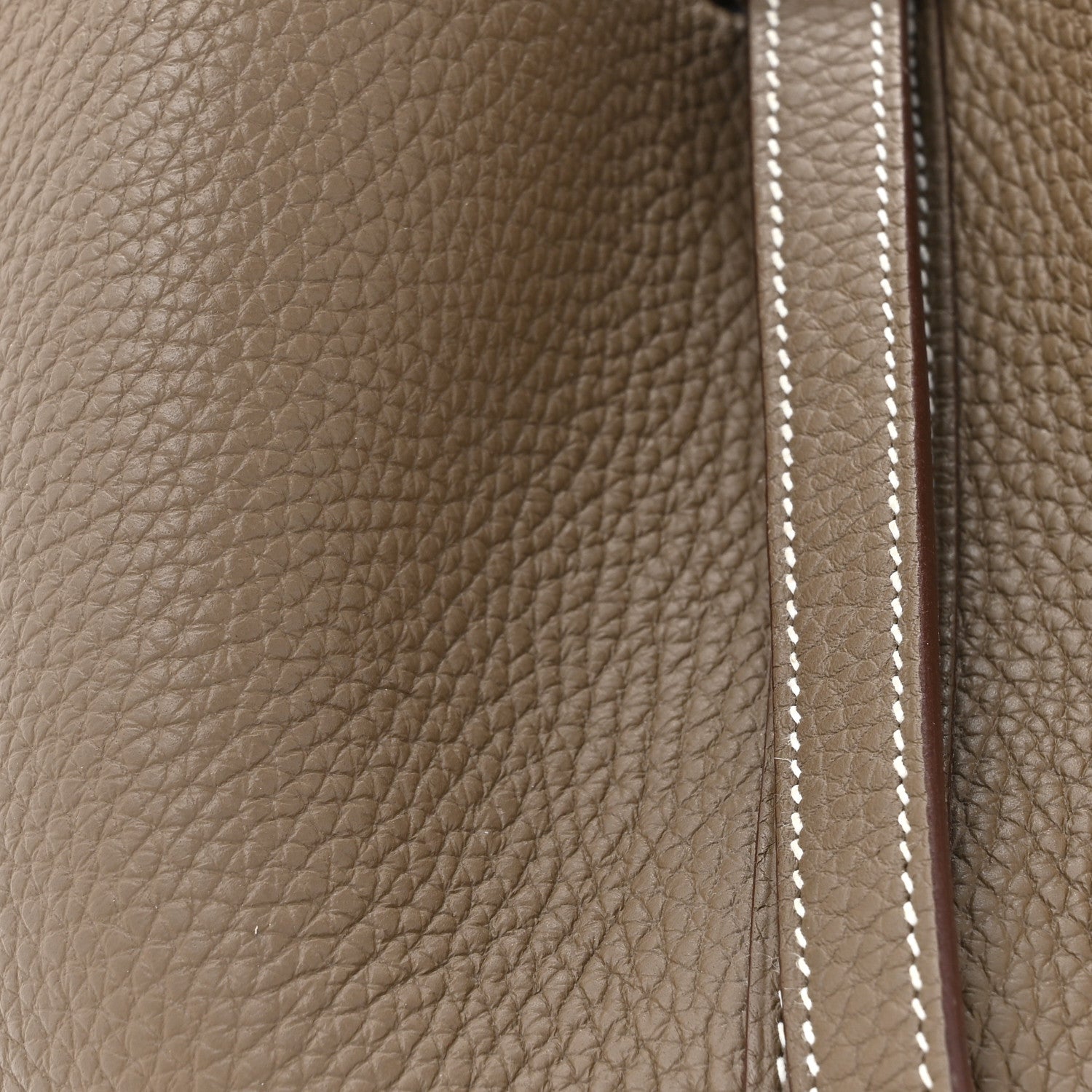 Hermes Taurillon Clemence Picotin Lock 22 MM Etoupe 8 of 15