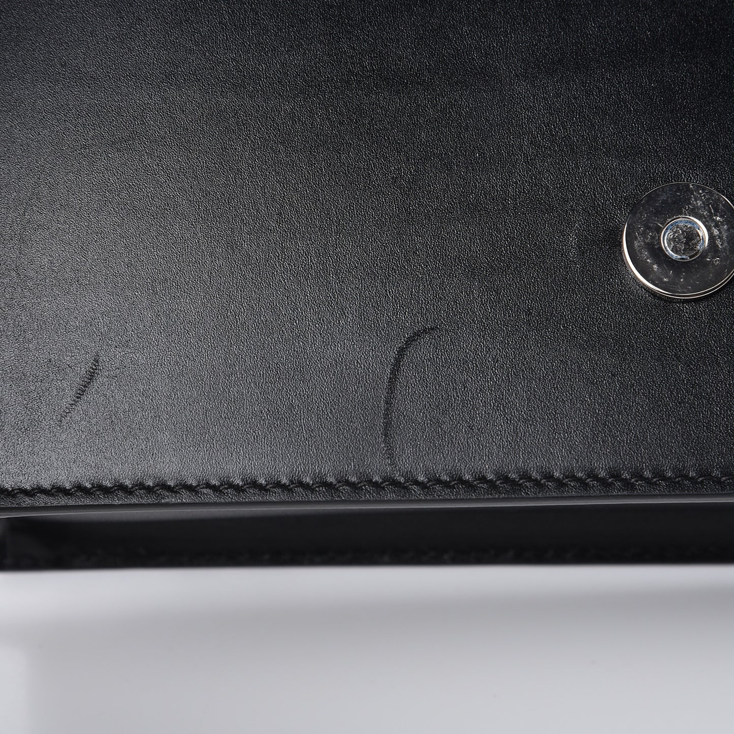 Calfskin Knuckle Shoulder Bag Black