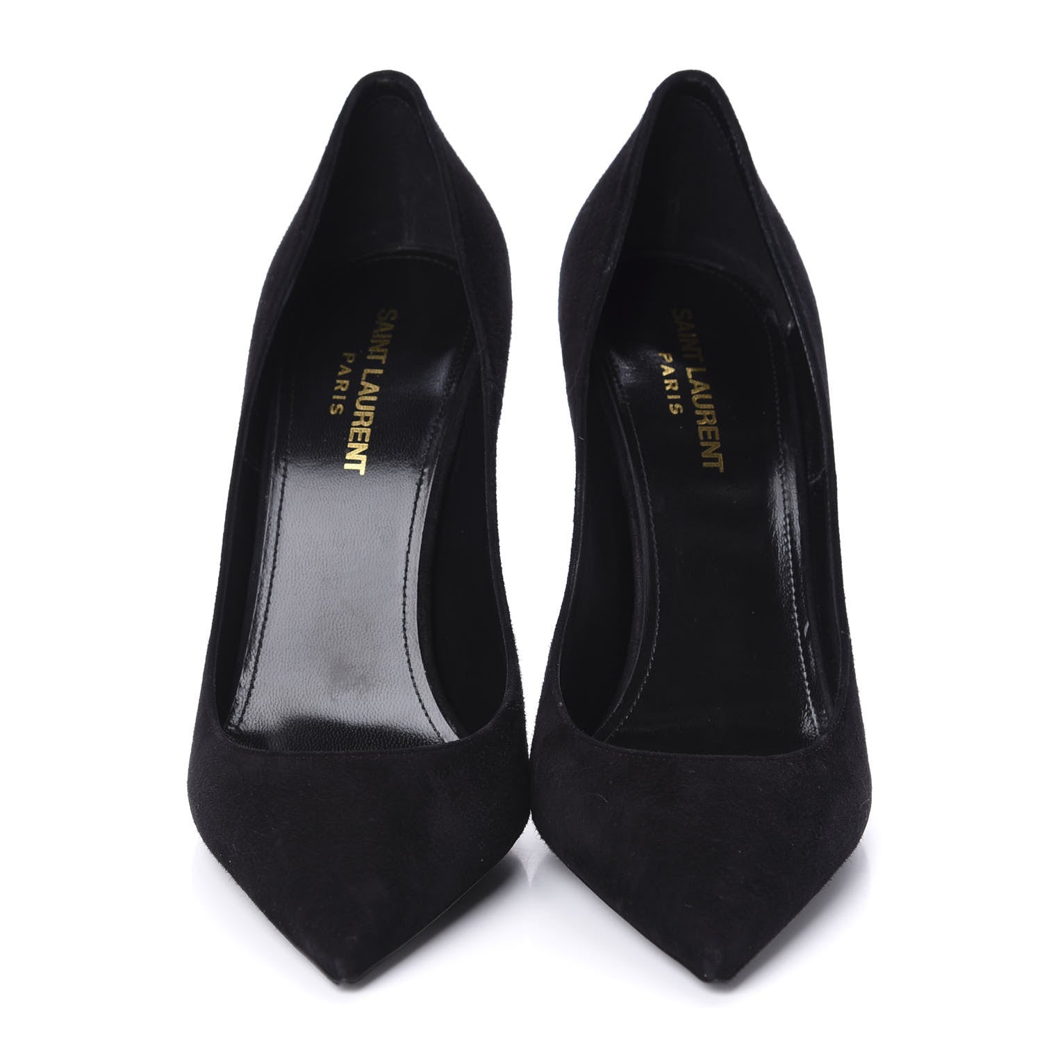 Saint Laurent Suede Calfskin Zoe Pumps 39 Black 2 of 10