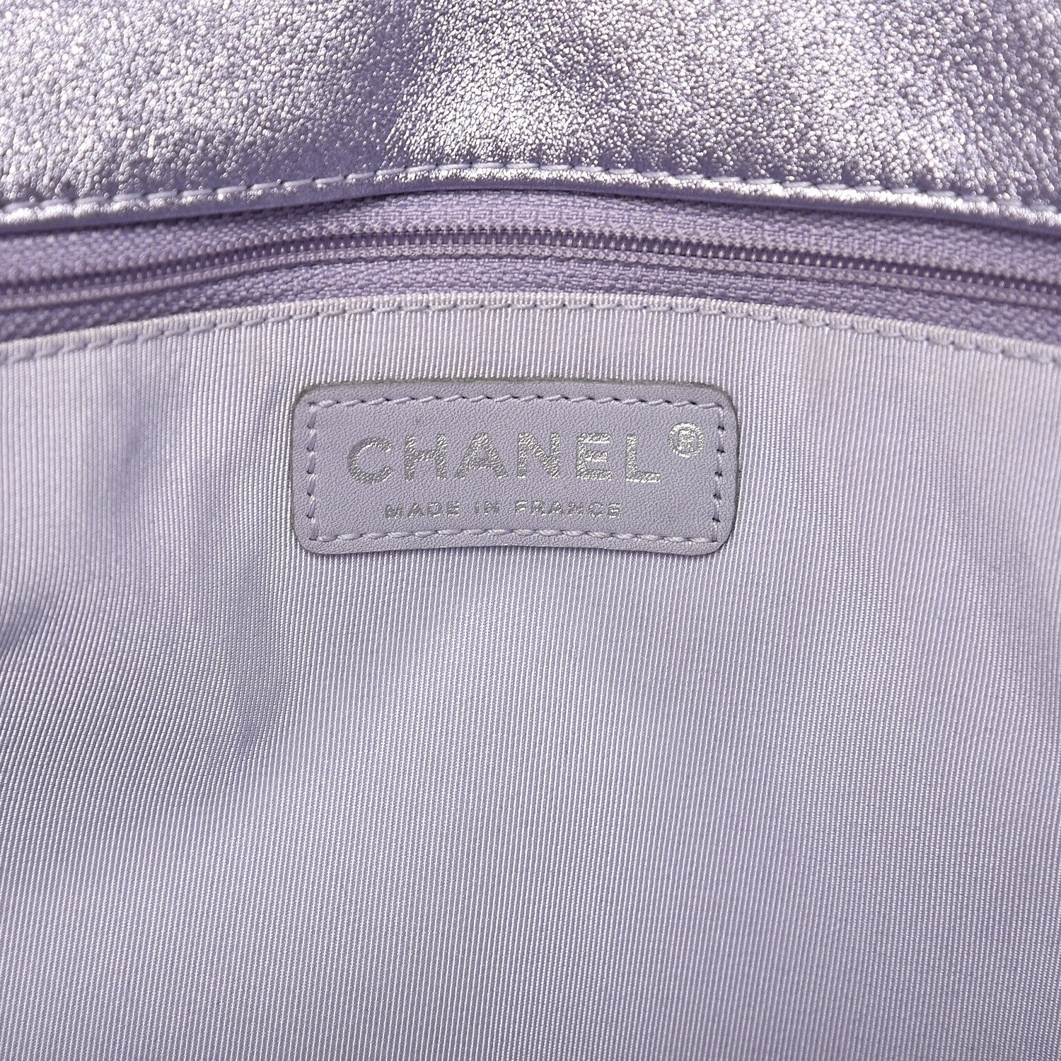 Chanel Iridescent Calfskin Quilted Large Roll Reissue Clutch Silver 6 of 12