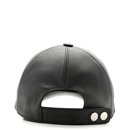 Hermes Newton Calfskin Riley Cap 59 Black 6 of 10