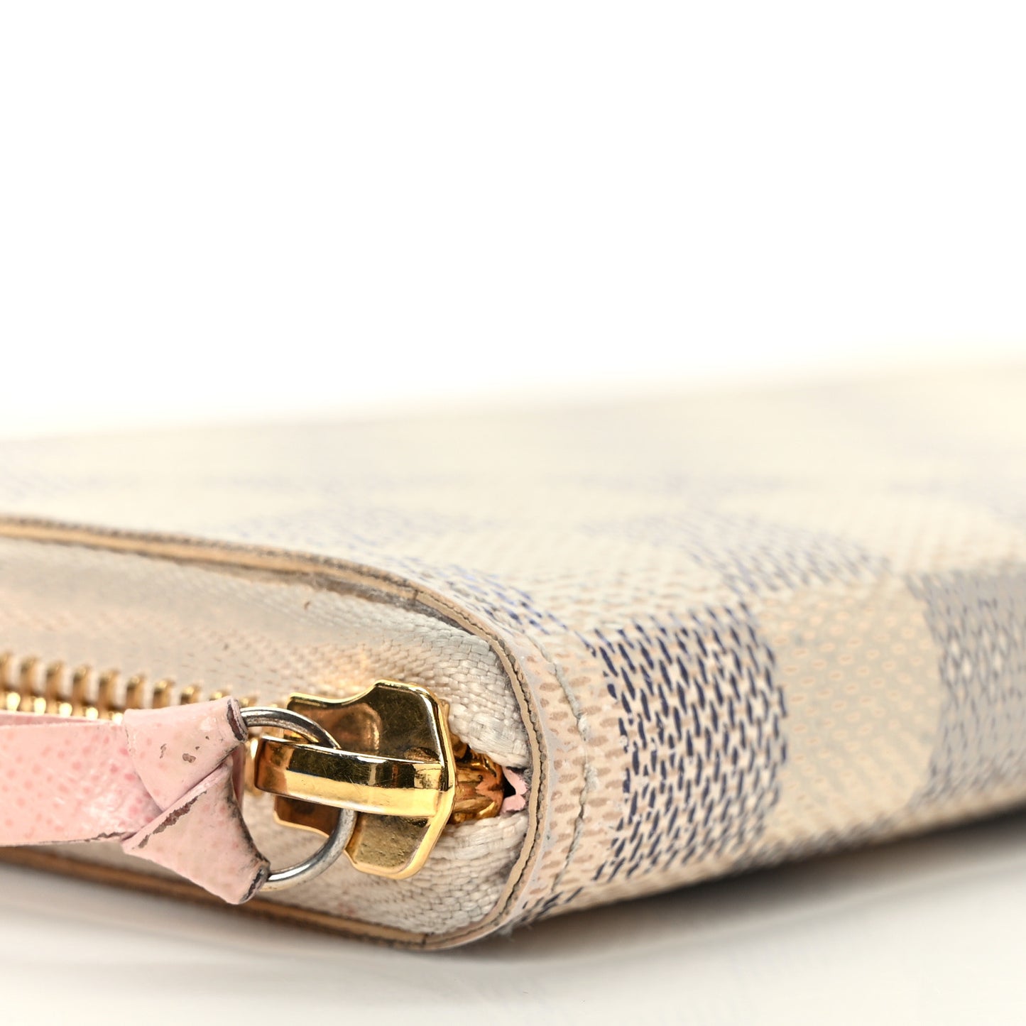 Damier Azur Clemence Wallet Rose Ballerine
