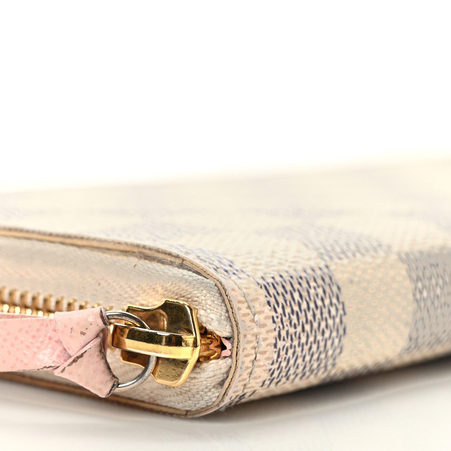 Louis Vuitton Damier Azur Clemence Wallet Rose Ballerine 7 of 8